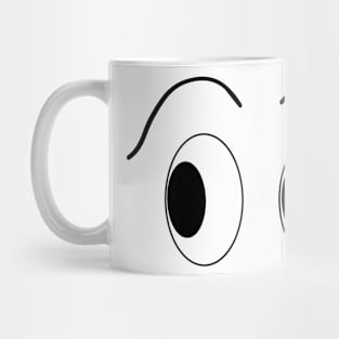 Eyes - face. Mug